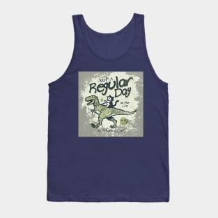 Just a regular day in the life of a Badass Cat (dinosaur) Tank Top